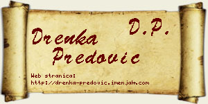 Drenka Predović vizit kartica